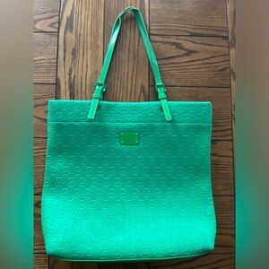 Kelly green tote